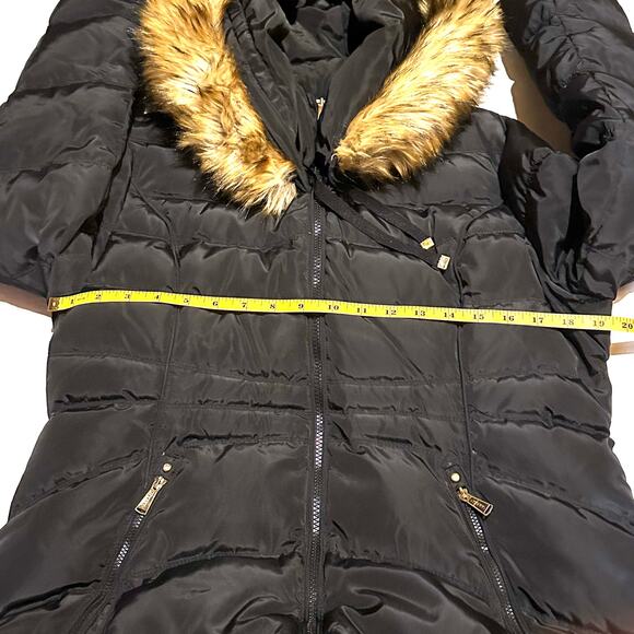 Laundry by Shelli Segal Black Down Winter Coat Women's Large - Picture 6 of 8